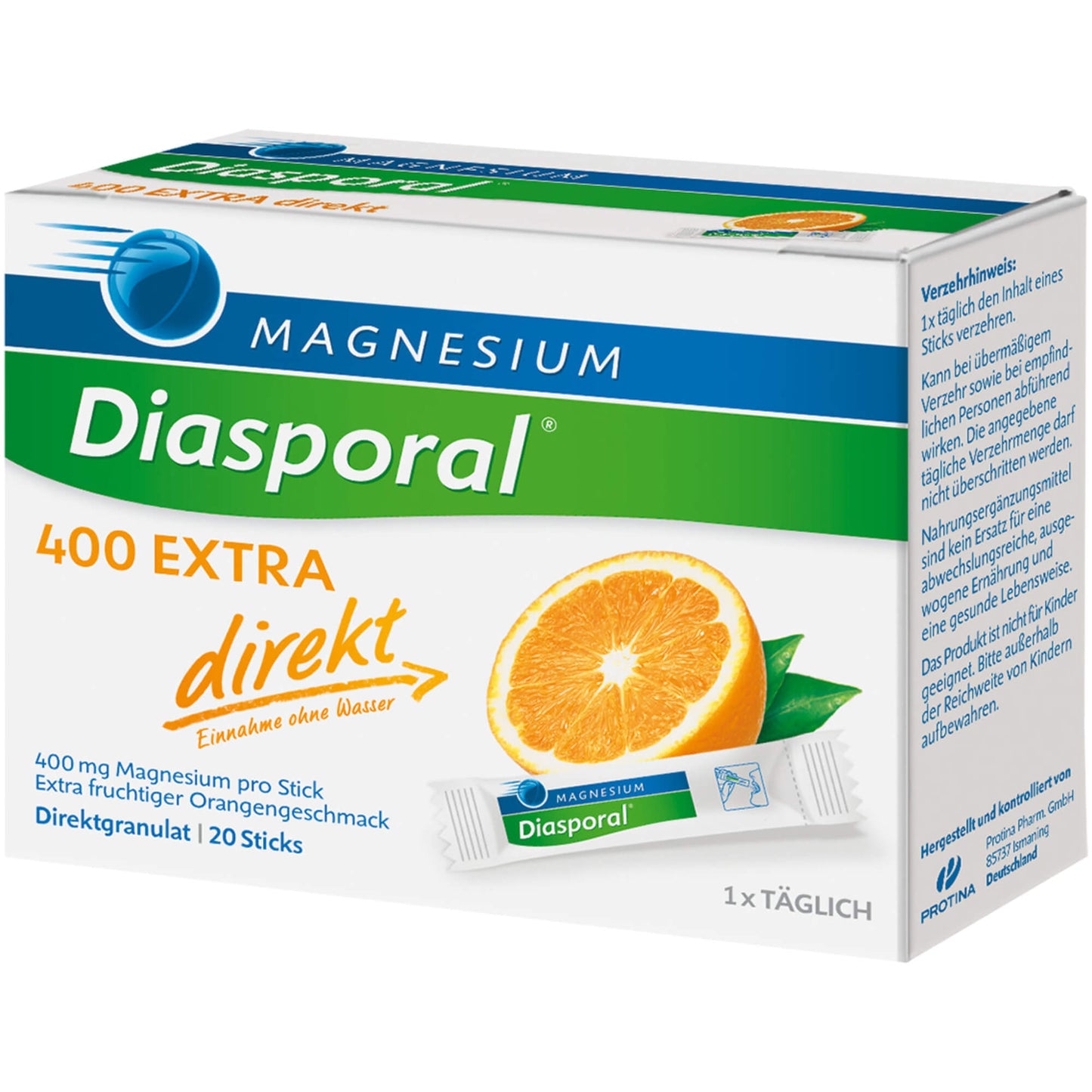 MAGNESIUM DIASPORAL 400 Extra direkt Granulat 20 St