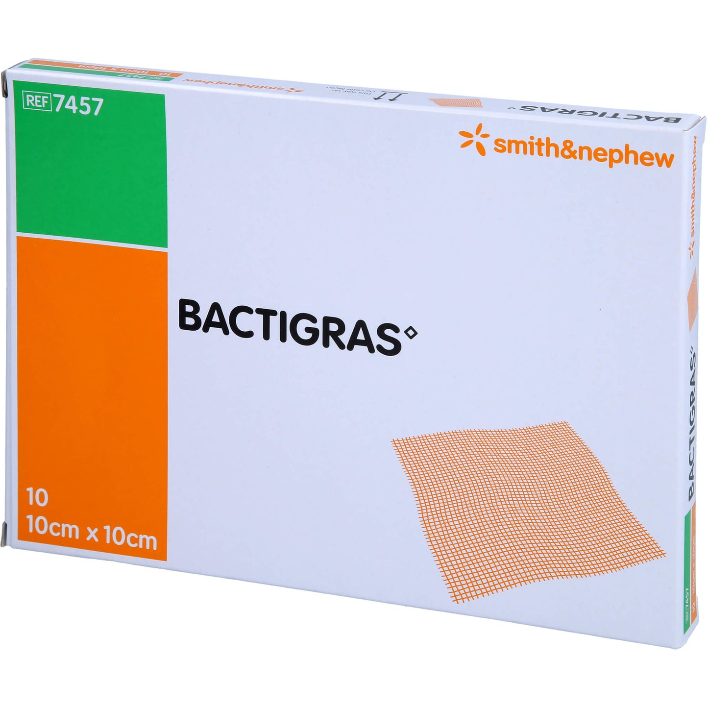 BACTIGRAS antiseptische Paraffingaze 10x10 cm 10 St