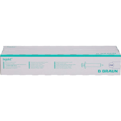 BRAUN INJEKT Spritze 2 ml Luer zentrisch 100X2 ml