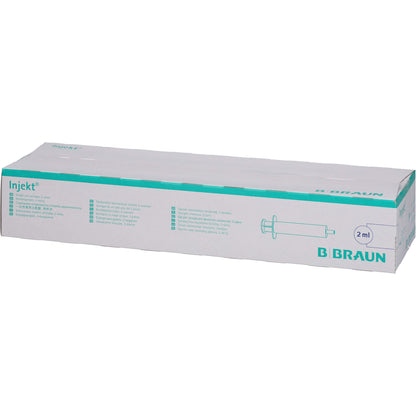 BRAUN INJEKT Spritze 2 ml Luer zentrisch 100X2 ml