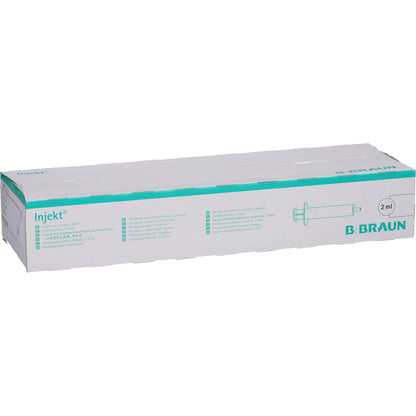 BRAUN INJEKT Spritze 2 ml Luer zentrisch 100X2 ml