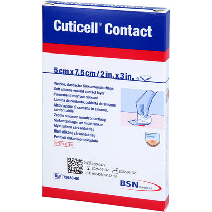 CUTICELL Contact 5x7,5 cm Verband 5 St