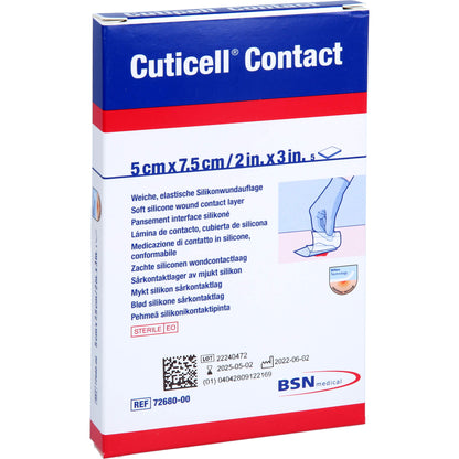 CUTICELL Contact 5x7,5 cm Verband 5 St