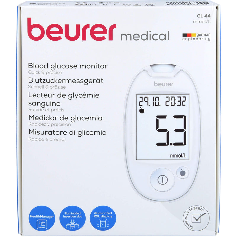 BEURER GL44 BZMG WE MMOL/L 1 St