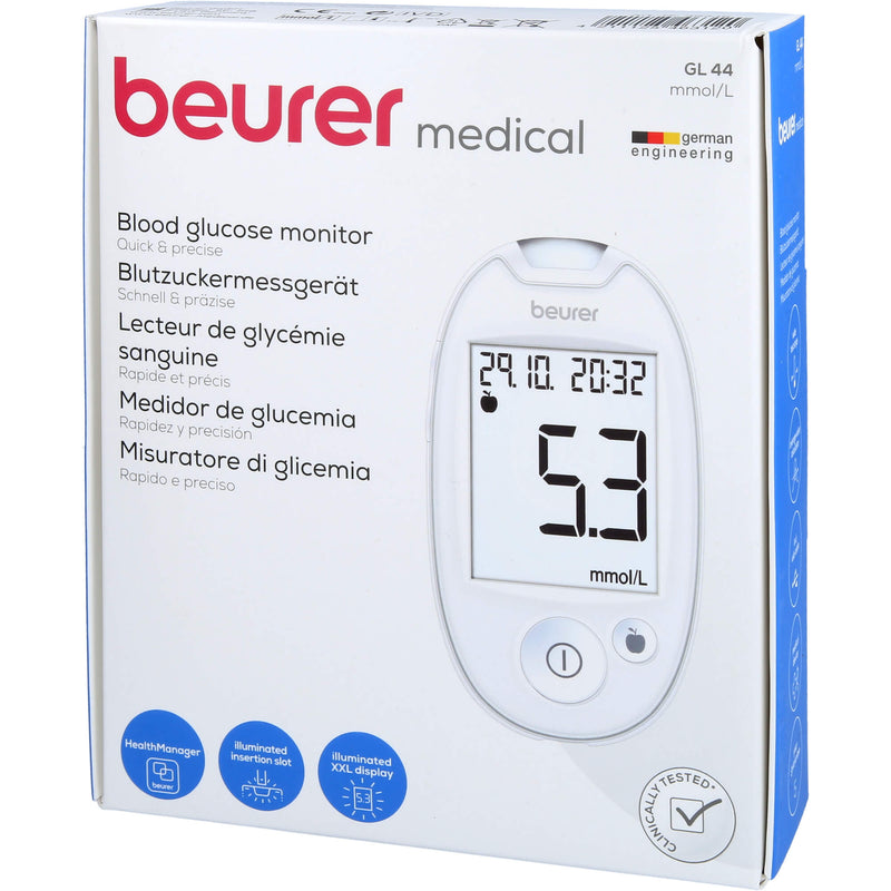 BEURER GL44 BZMG WE MMOL/L 1 St