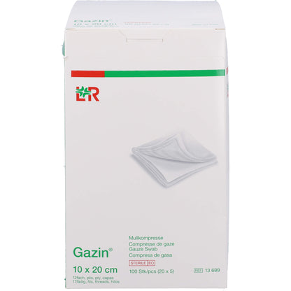 GAZIN Mullkomp.10x20 cm steril 12fach extra groß 20X5 St