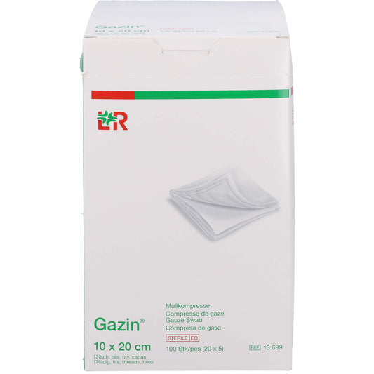 GAZIN Mullkomp.10x20 cm steril 12fach extra groß 20X5 St