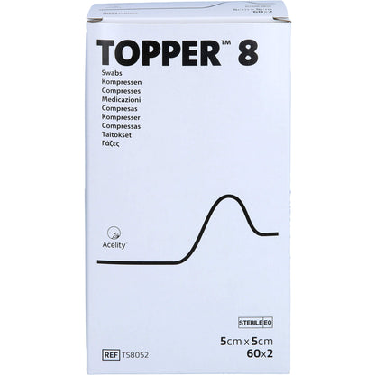TOPPER 8 Kompr.5x5 cm steril 60X2 St