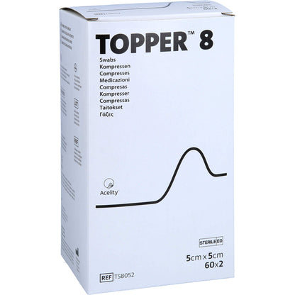 TOPPER 8 Kompr.5x5 cm steril 60X2 St