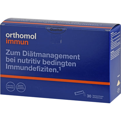 ORTHOMOL Immun Direktgranulat Himbeer/Menthol 30 St