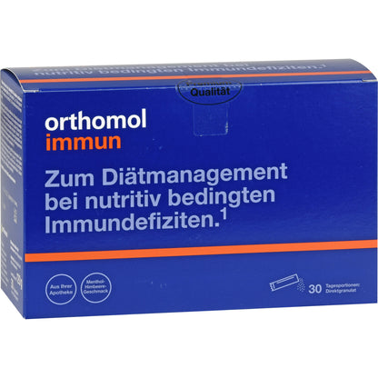 ORTHOMOL Immun Direktgranulat Himbeer/Menthol 30 St
