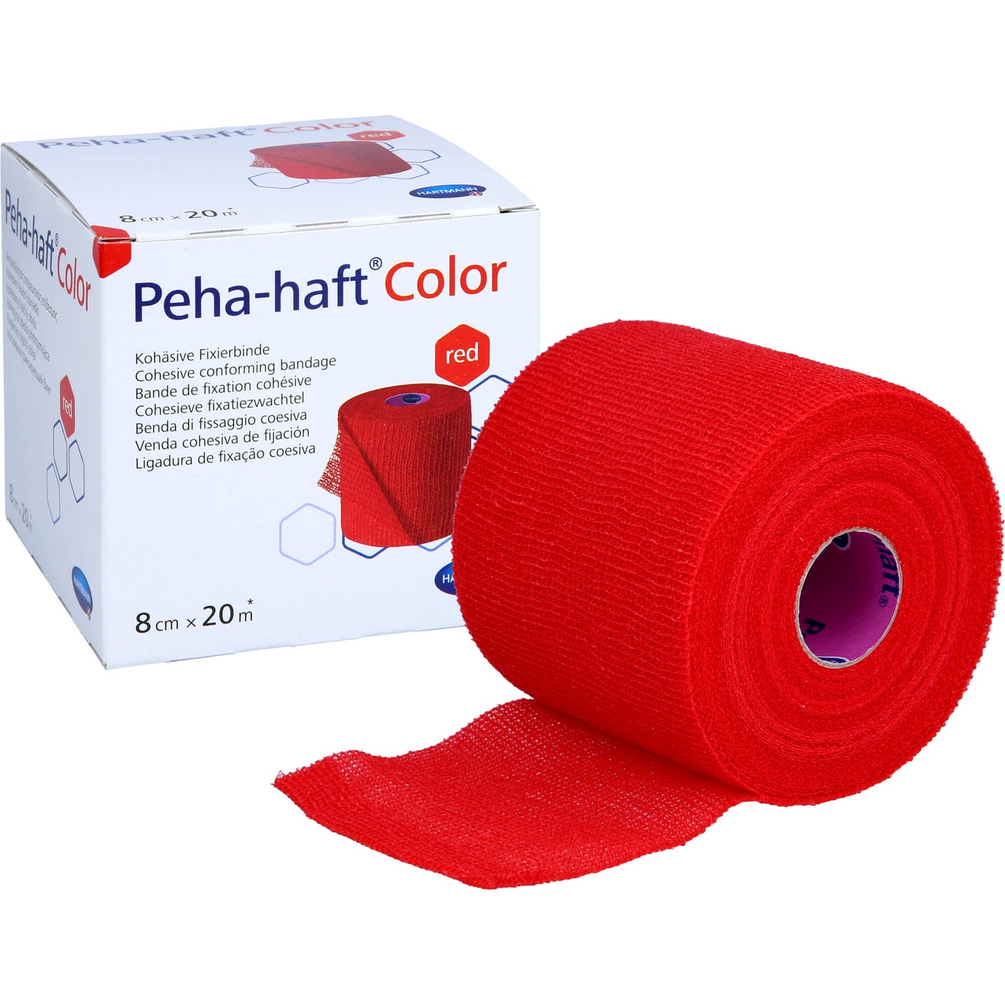 PEHA-HAFT Color Fixierb.latexfrei 8 cmx20 m rot 1 St