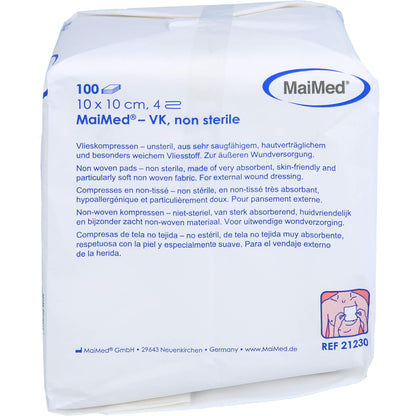 VLIESKOMPRESSEN unsteril 10x10 cm 100 St