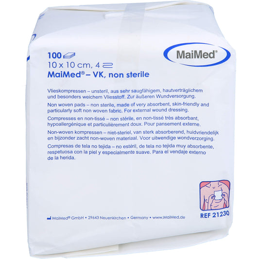VLIESKOMPRESSEN unsteril 10x10 cm 100 St