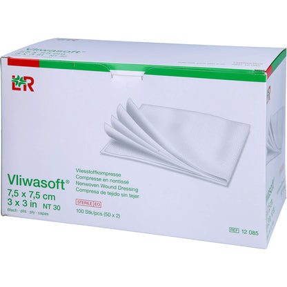 VLIWASOFT Vlieskompressen steril 7,5x7,5 cm 6l. 50X2 St