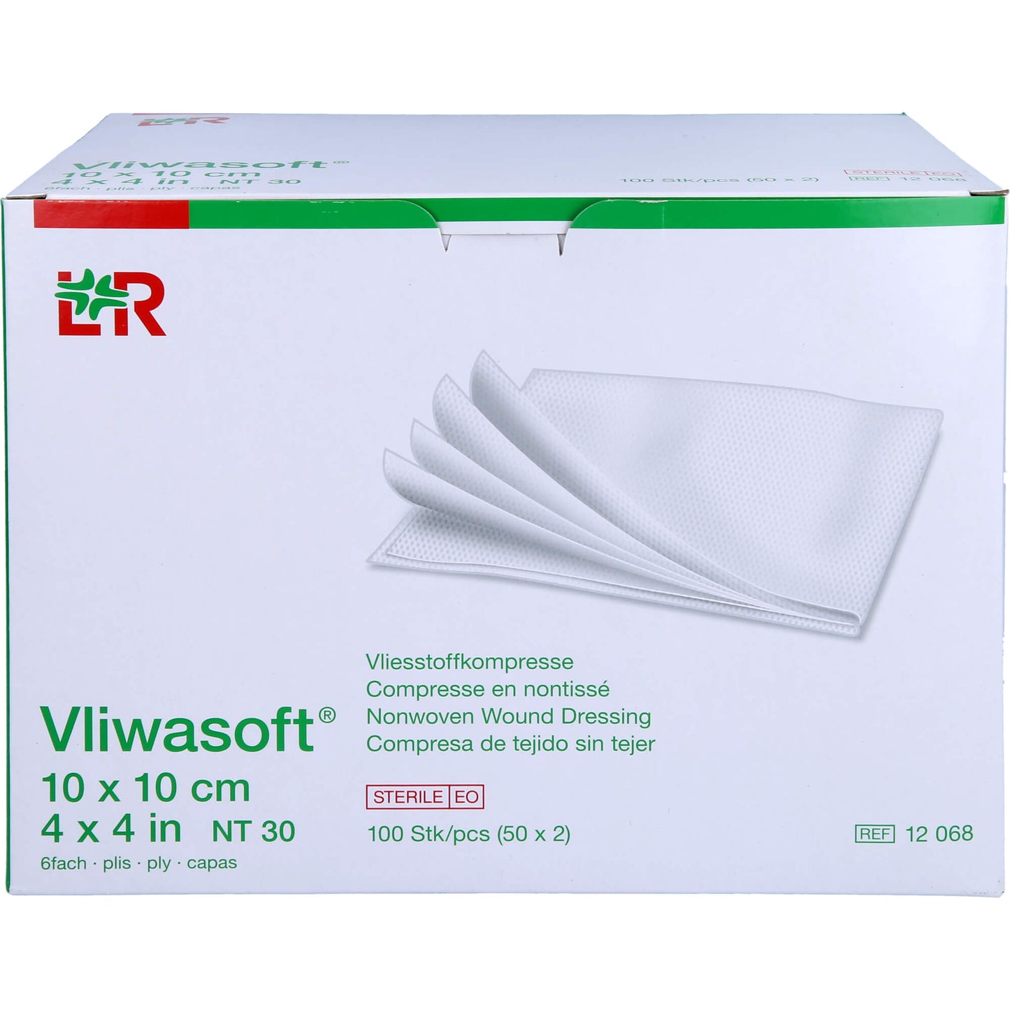VLIWASOFT Vlieskompressen steril 10x10 cm 6l. 50X2 St