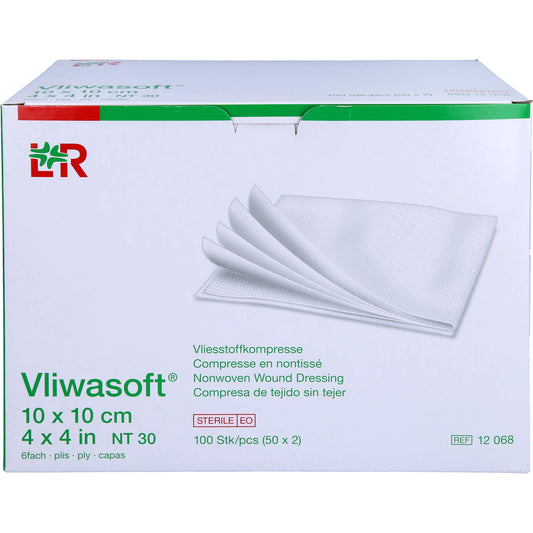 VLIWASOFT Vlieskompressen steril 10x10 cm 6l. 50X2 St