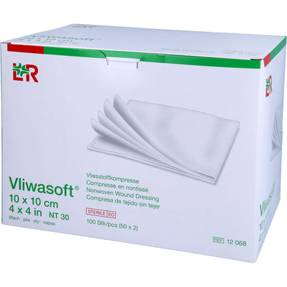 VLIWASOFT Vlieskompressen steril 10x10 cm 6l. 50X2 St