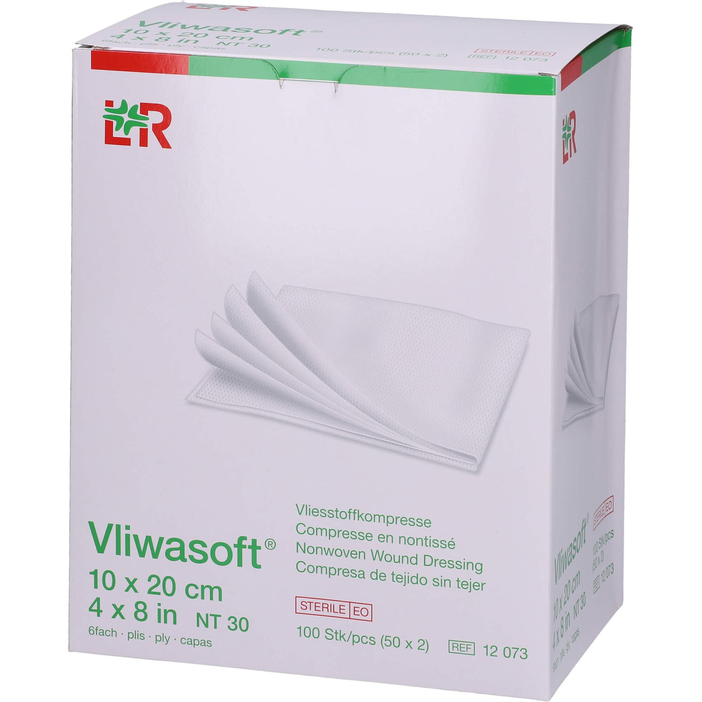 VLIWASOFT Vlieskompressen steril 10x20 cm 6l. 50X2 St