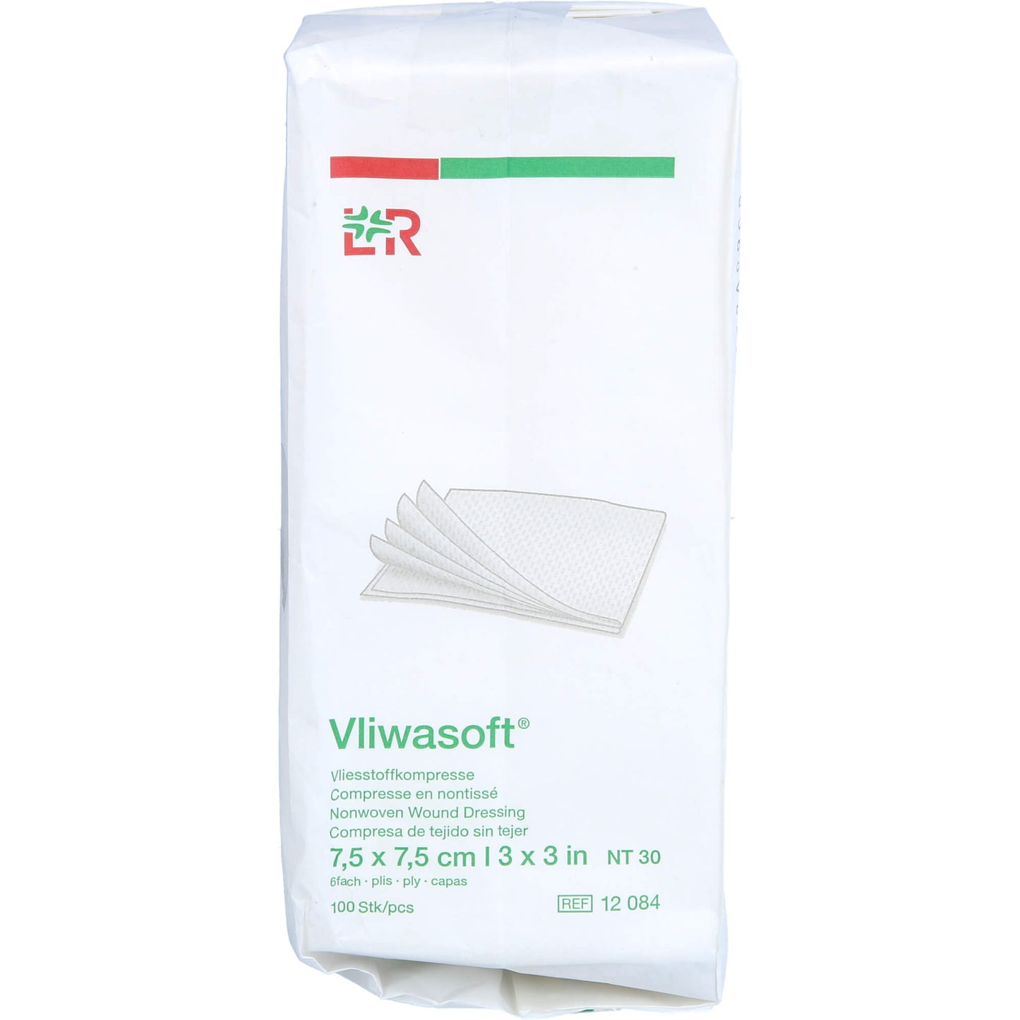 VLIWASOFT Vlieskompressen unsteril 7,5x7,5 cm 6l. 100 St