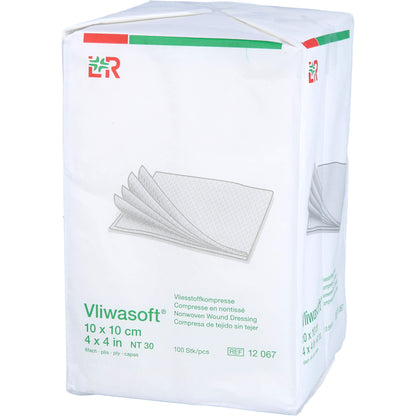 VLIWASOFT Vlieskompressen unsteril 10x10 cm 6l. 100 St