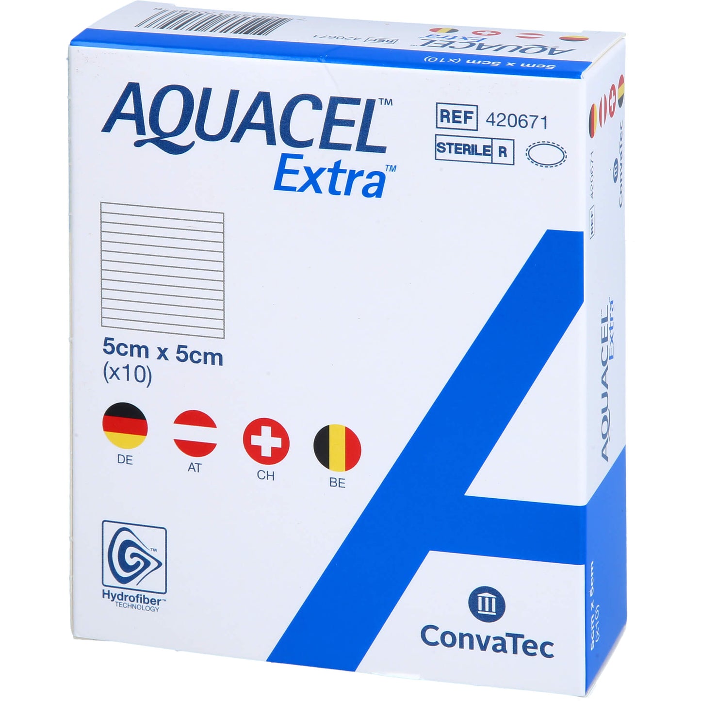 AQUACEL Extra 5x5 cm Verband 10 St
