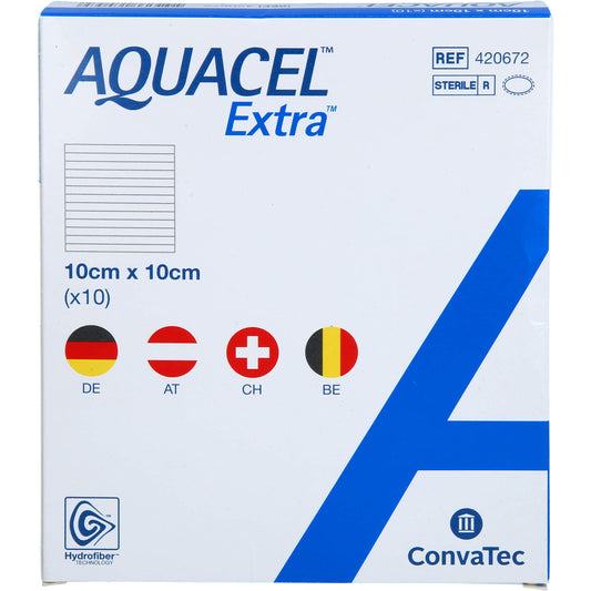 AQUACEL Extra 10x10 cm Verband 10 St