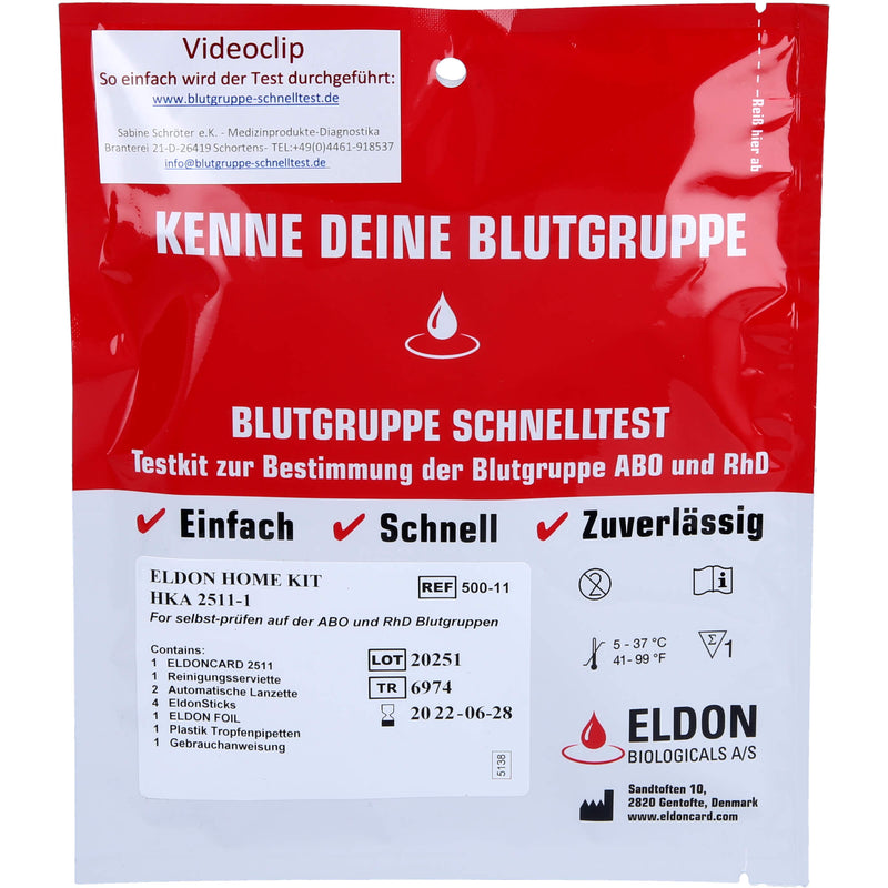 BLUTGRUPPE SCHN HKA 2511-1 1 St