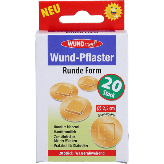WUNDPFLASTER 2,5 cm rund 20 St