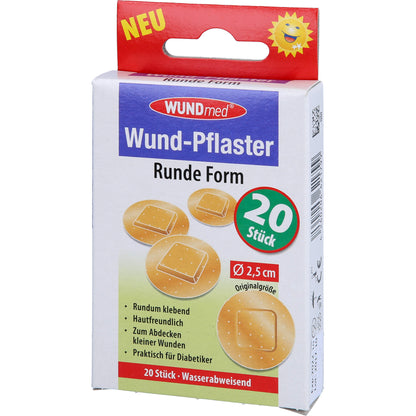 WUNDPFLASTER 2,5 cm rund 20 St