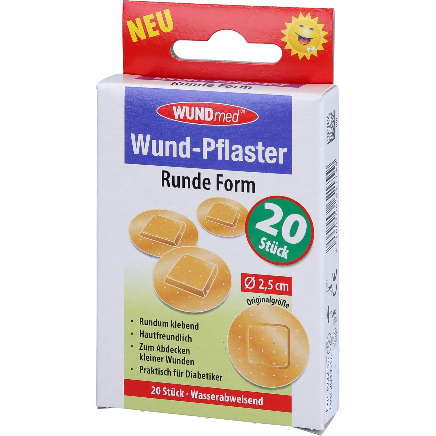 WUNDPFLASTER 2,5 cm rund 20 St