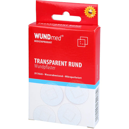 WUNDPFLASTER 2,5 cm rund transparent 20 St