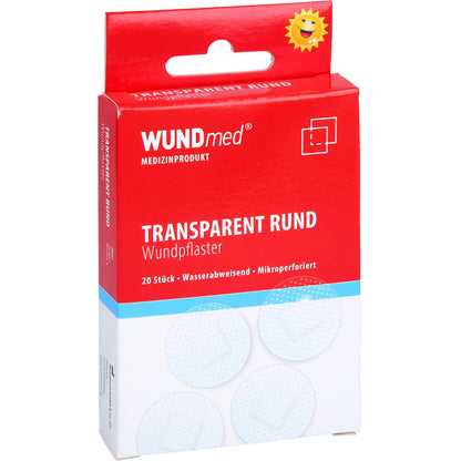 WUNDPFLASTER 2,5 cm rund transparent 20 St