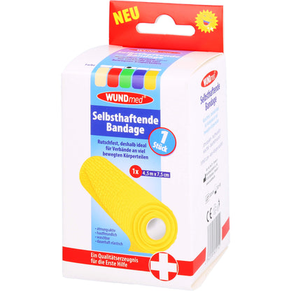 BANDAGE selbsthaftend 7,5 cmx4,5 m farb.sort. 1 St