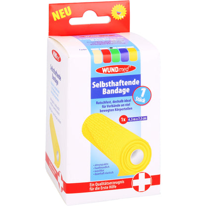 BANDAGE selbsthaftend 7,5 cmx4,5 m farb.sort. 1 St