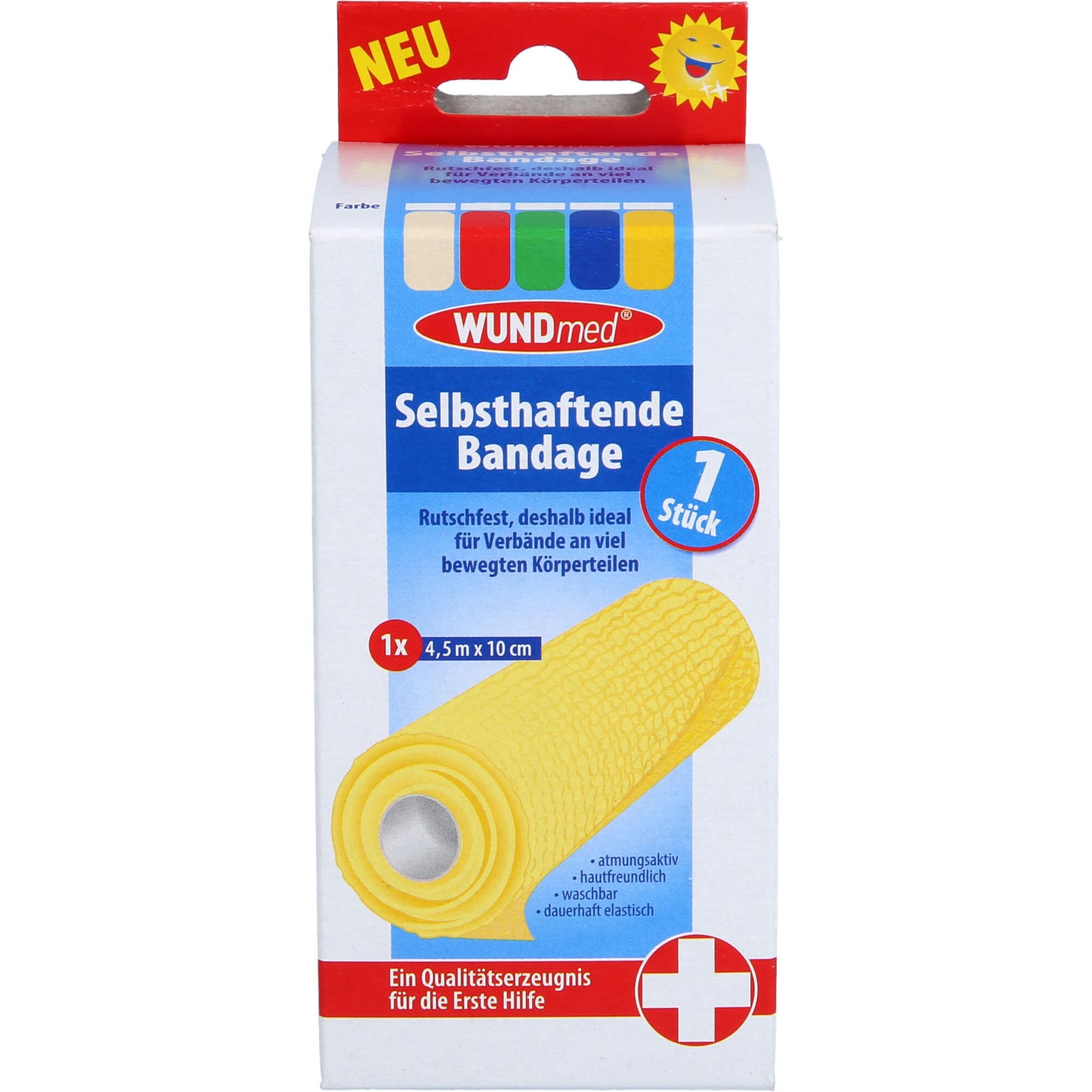 BANDAGE selbsthaftend 10 cmx4,5 m farb.sort. 1 St