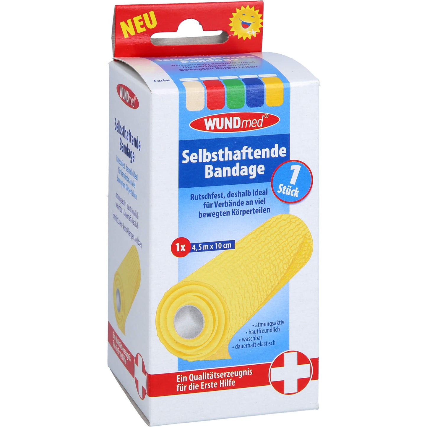 BANDAGE selbsthaftend 10 cmx4,5 m farb.sort. 1 St