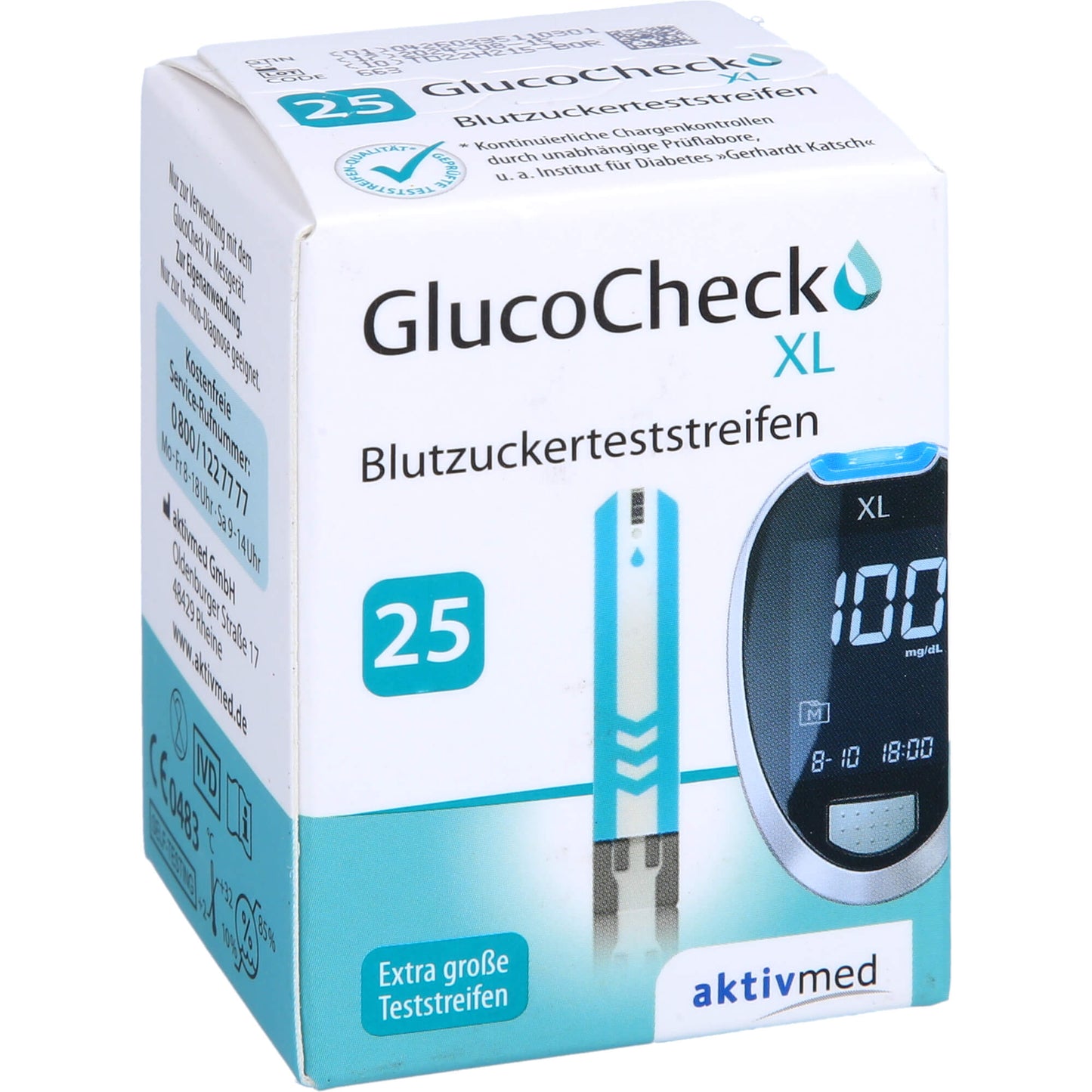 GLUCOCHECK XL Blutzuckerteststreifen 25 St