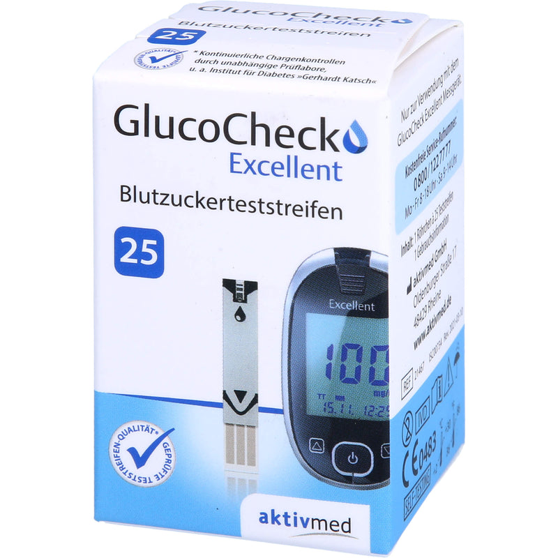 GLUCOCHECK EXCELLENT TESTS 25 St