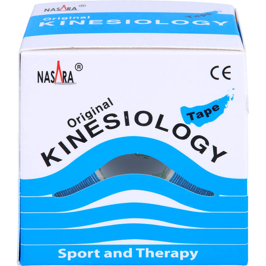 NASARA Kinesiologie Tape 5 cmx5 m blau 1 St
