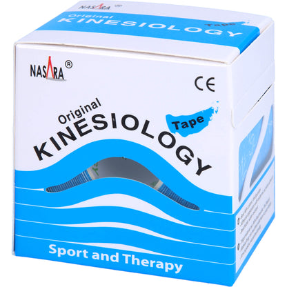 NASARA Kinesiologie Tape 5 cmx5 m blau 1 St