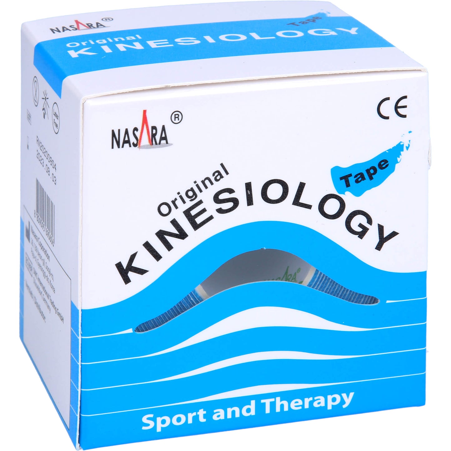 NASARA Kinesiologie Tape 5 cmx5 m blau 1 St