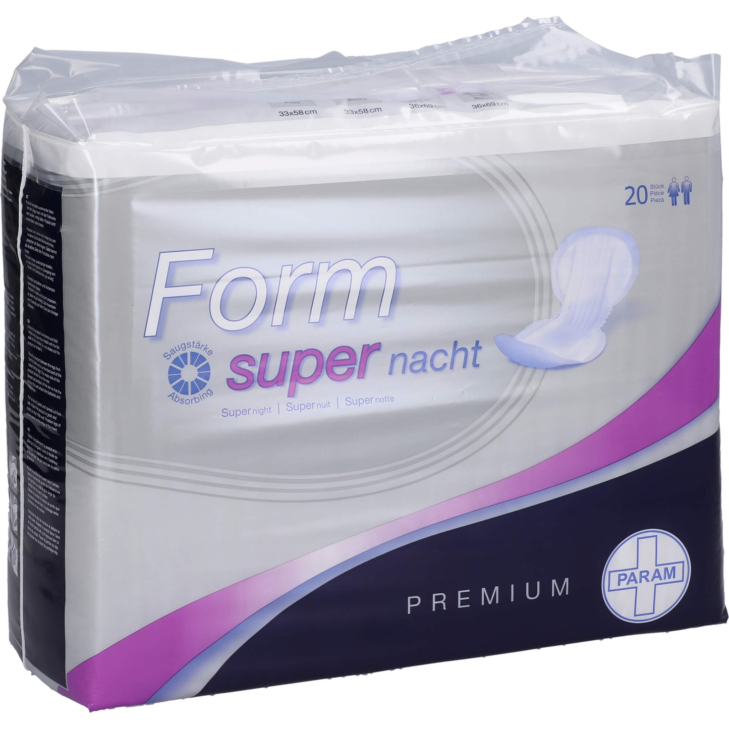 PARAM Form PREMIUM Vorlage anatom.super Nacht 20 St