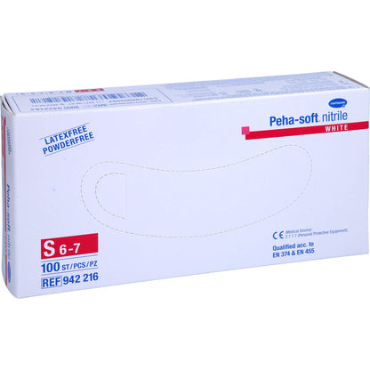 PEHA-SOFT nitrile white Unt.Hands.unsteril pf S 100 St