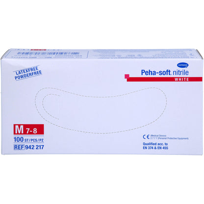 PEHA-SOFT nitrile white Unt.Hands.unsteril pf M 100 St