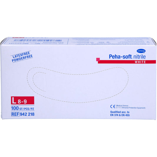 PEHA-SOFT nitrile white Unt.Hands.unsteril pf L 100 St