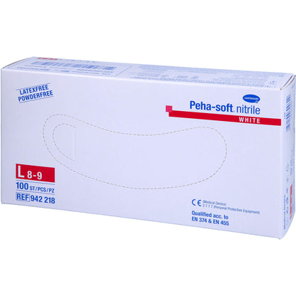 PEHA-SOFT nitrile white Unt.Hands.unsteril pf L 100 St
