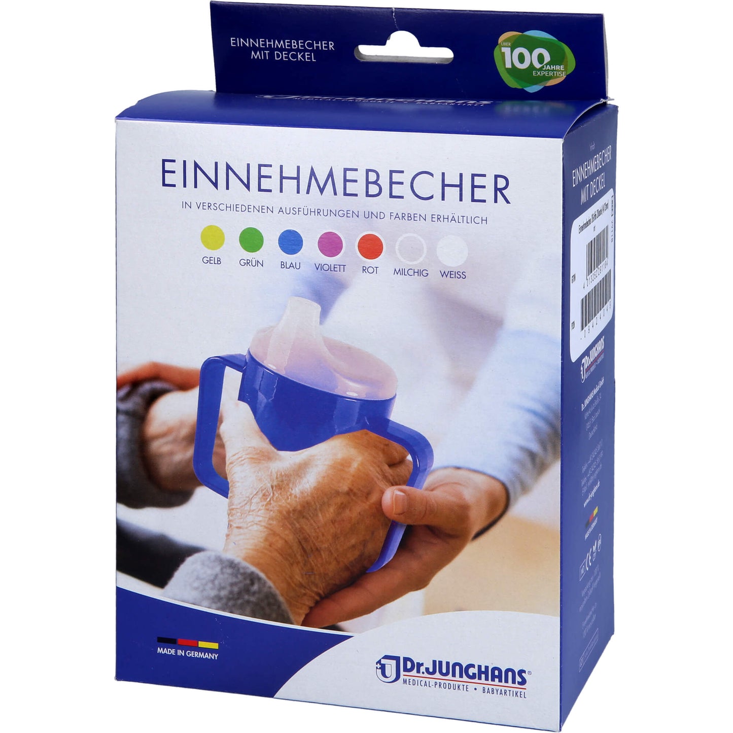EINNEHMEBECHER m.2 Griffen+2 Deckel 4+12mm rot 1 St