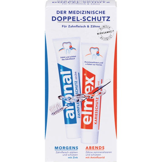 ARONAL/ELMEX Doppelschutz Zahnpasta 2X75 ml
