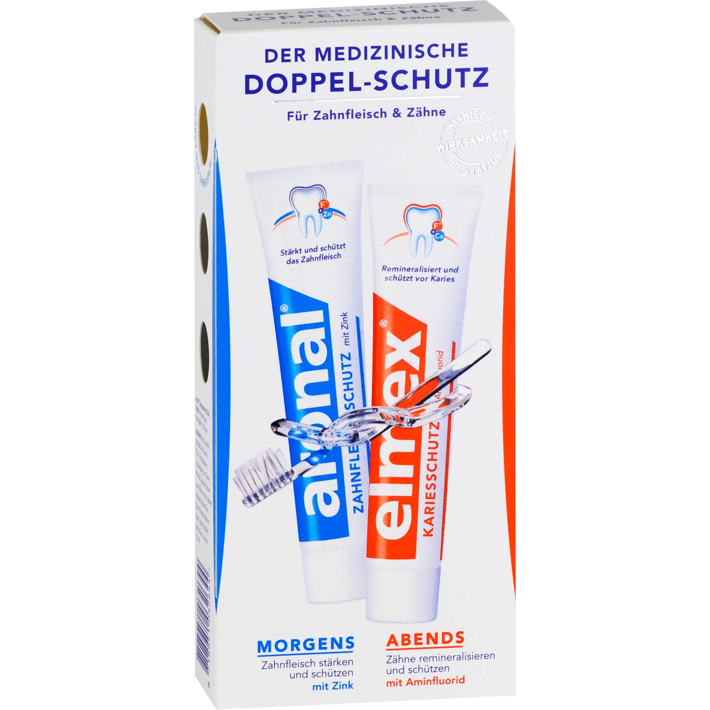 ARONAL/ELMEX Doppelschutz Zahnpasta 2X75 ml